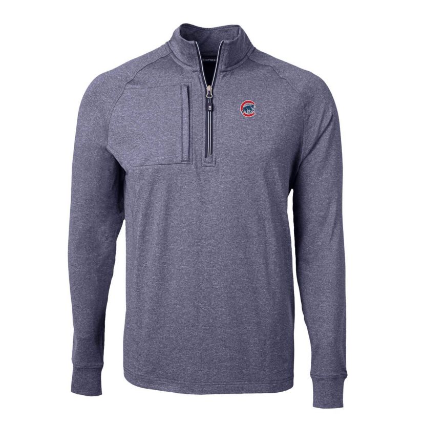 MLB Chicago Cubs Big & Tall Adapt Eco Knit Stretch Recycled Quarter-Zip Pullover Top