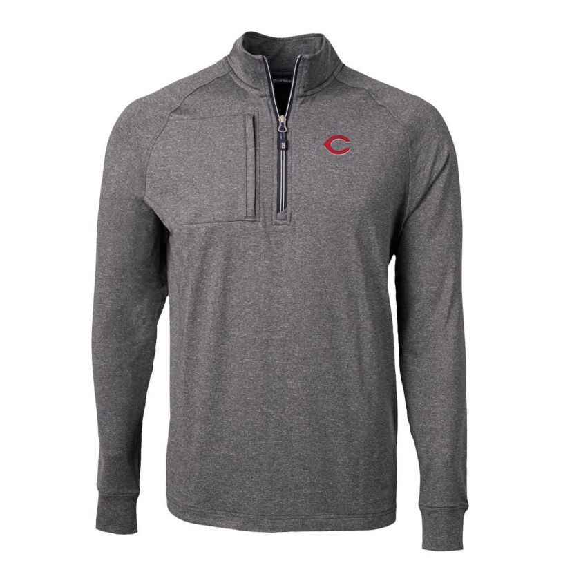 MLB Cincinnati Reds Big & Tall Adapt Eco Knit Stretch Recycled Quarter-Zip Pullover Top