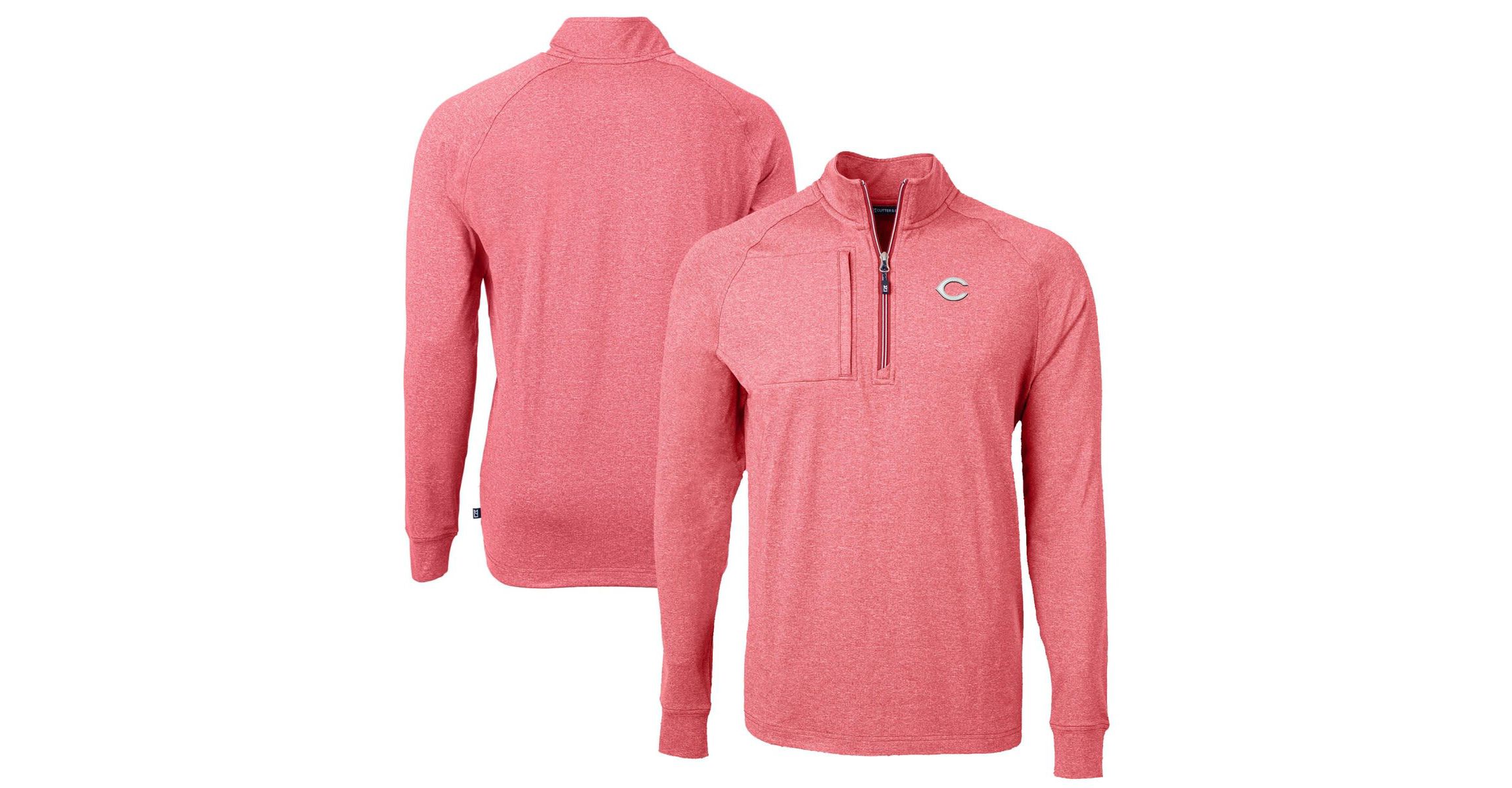 MLB Cincinnati Reds Big & Tall Adapt Eco Knit Stretch Recycled Quarter-Zip Pullover Top