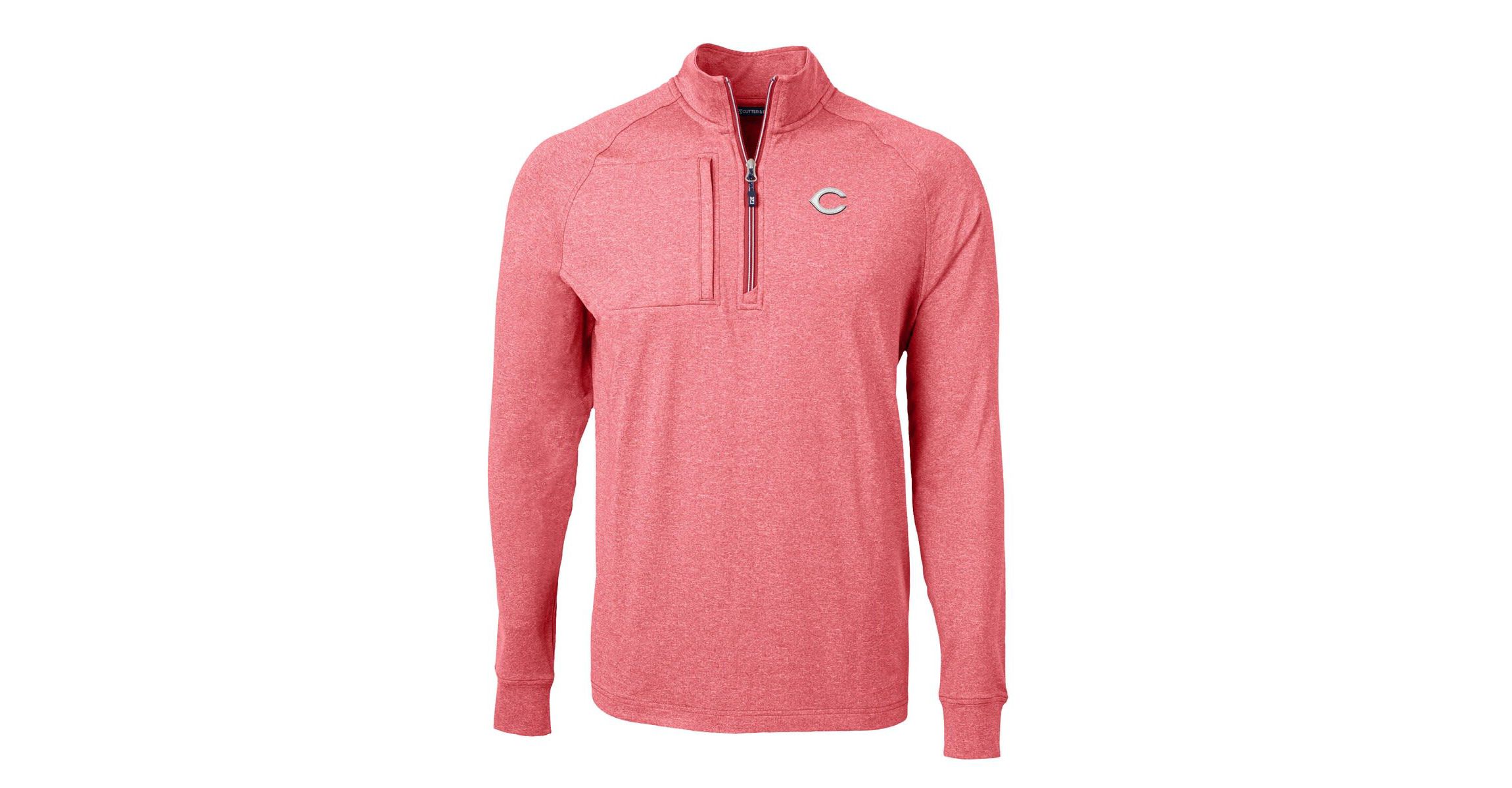 MLB Cincinnati Reds Big & Tall Adapt Eco Knit Stretch Recycled Quarter-Zip Pullover Top