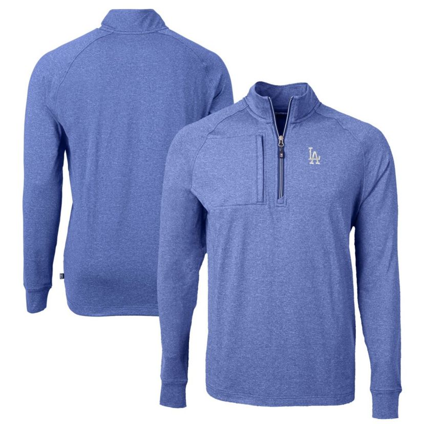 MLB Los Angeles Dodgers Big & Tall Adapt Eco Knit Stretch Recycled Quarter-Zip Pullover Top