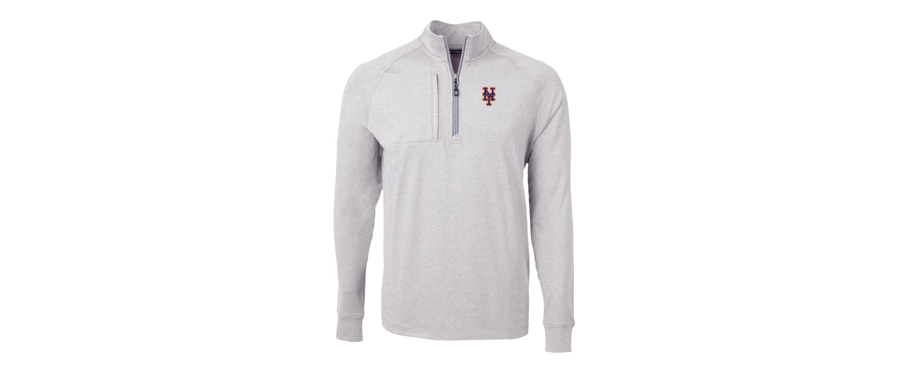 MLB New York Mets Big & Tall Adapt Eco Knit Stretch Recycled Quarter-Zip Pullover Top