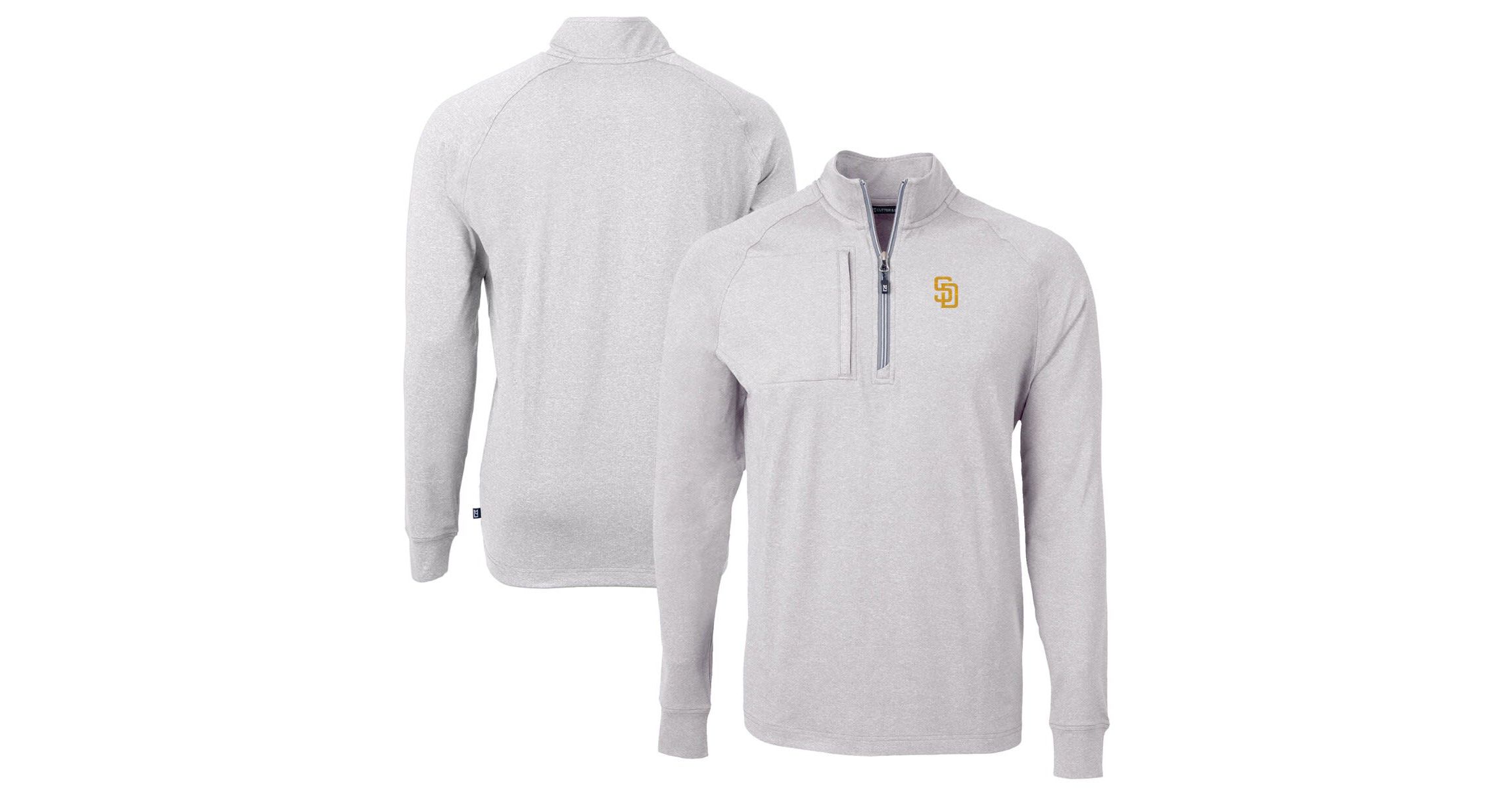 MLB San Diego Padres Big & Tall Adapt Eco Knit Stretch Recycled Quarter-Zip Pullover Top