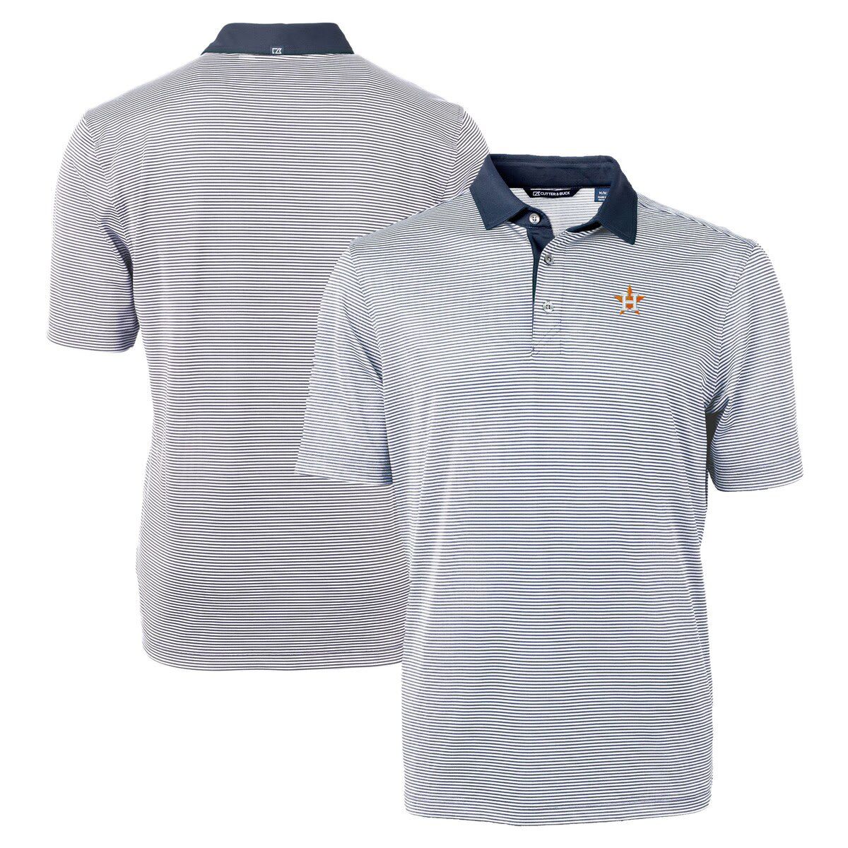MLB Houston Astros Virtue Eco Pique Micro Stripe Recycled Big & Tall Polo