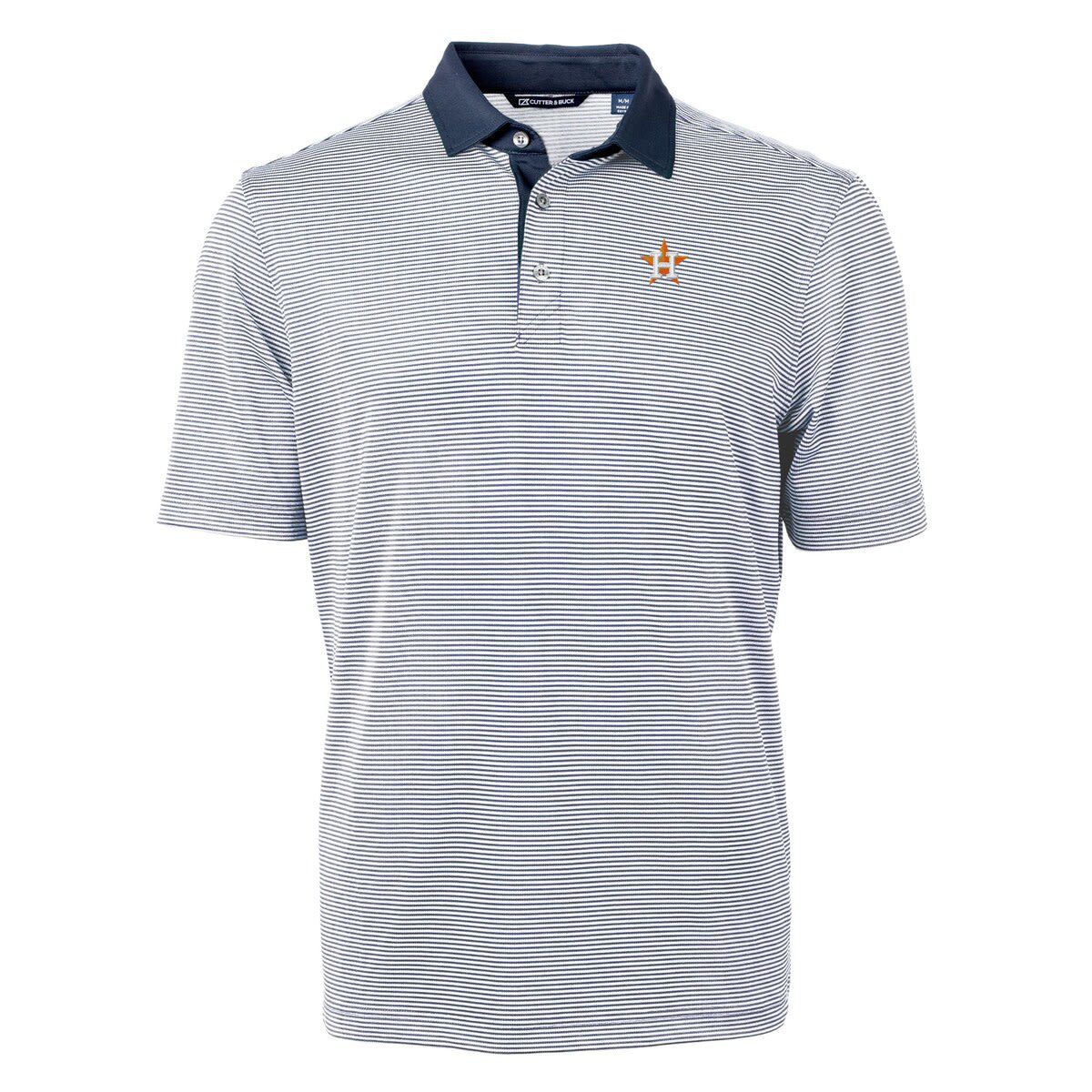 MLB Houston Astros Virtue Eco Pique Micro Stripe Recycled Big & Tall Polo