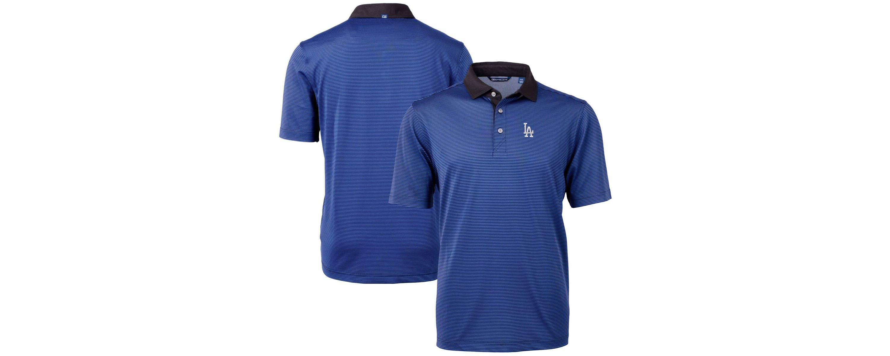 MLB Los Angeles Dodgers Virtue Eco Pique Micro Stripe Recycled Big & Tall Polo