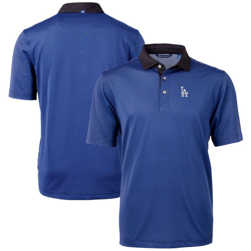 MLB Los Angeles Dodgers Virtue Eco Pique Micro Stripe Recycled Big & Tall Polo