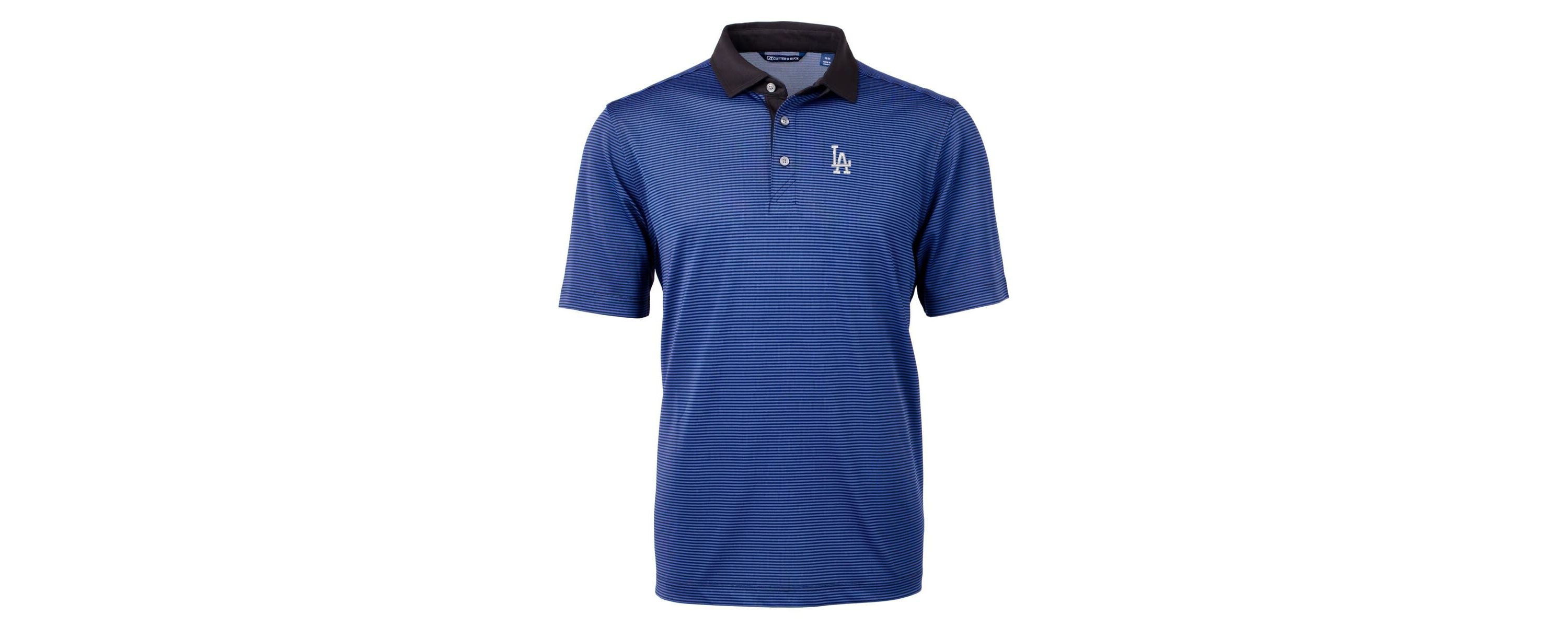 MLB Los Angeles Dodgers Virtue Eco Pique Micro Stripe Recycled Big & Tall Polo