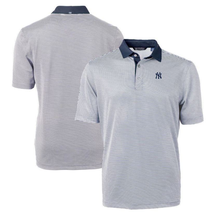MLB New York Yankees Virtue Eco Pique Micro Stripe Recycled Big & Tall Polo