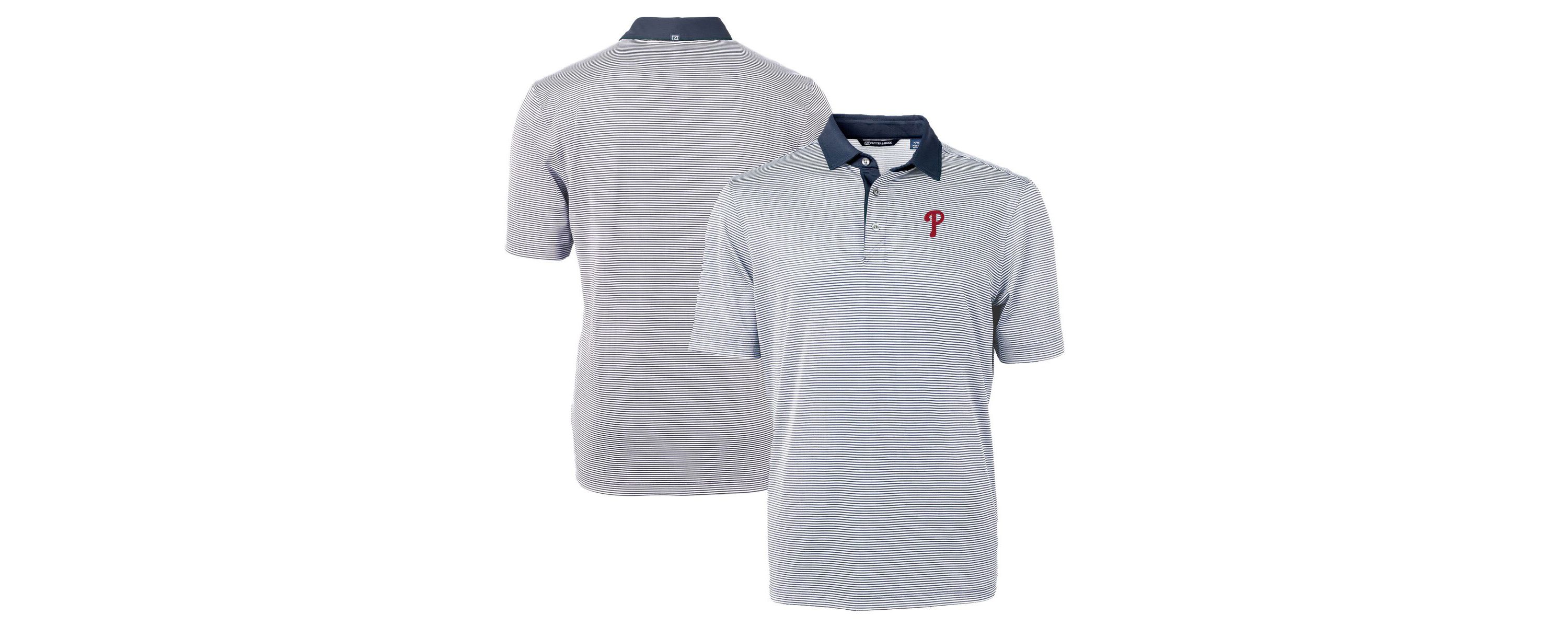 MLB Philadelphia Phillies Virtue Eco Pique Micro Stripe Recycled Big & Tall Polo
