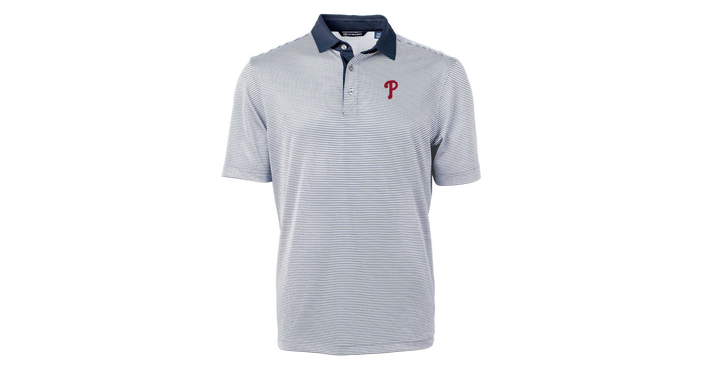 MLB Philadelphia Phillies Virtue Eco Pique Micro Stripe Recycled Big & Tall Polo