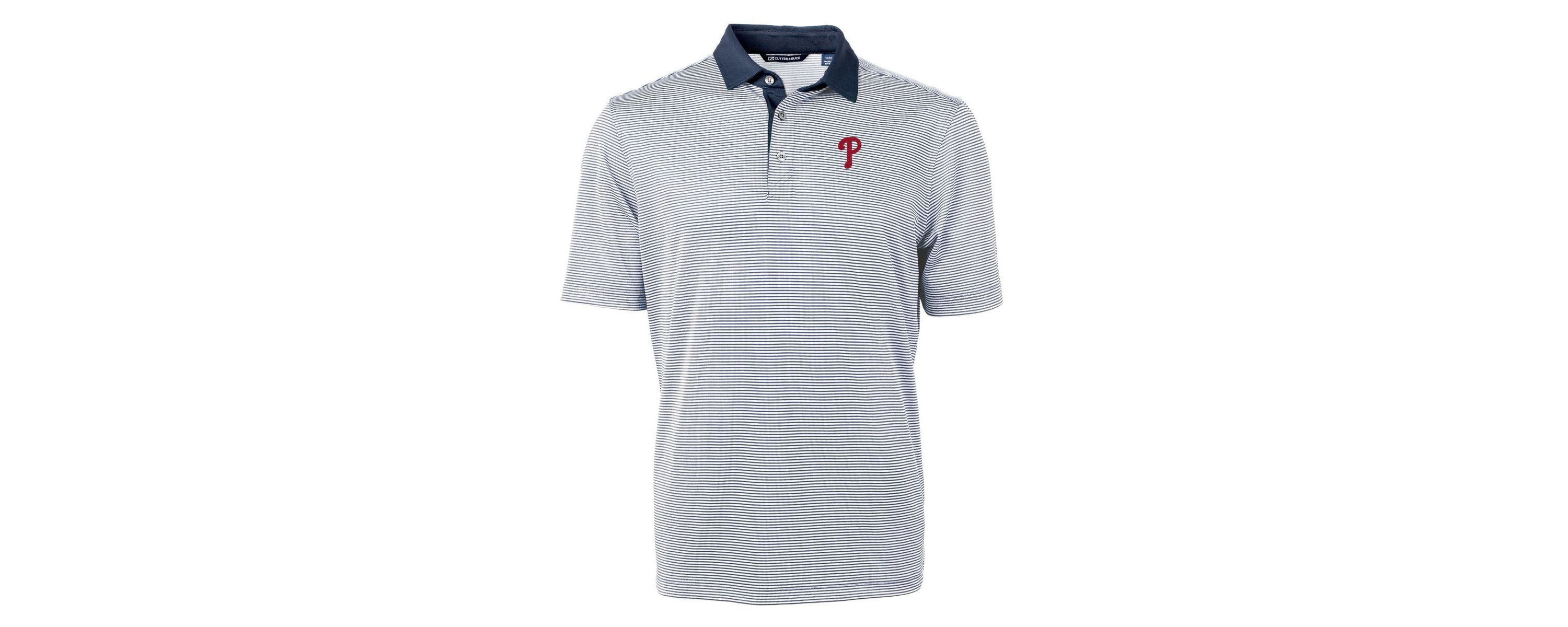 MLB Philadelphia Phillies Virtue Eco Pique Micro Stripe Recycled Big & Tall Polo