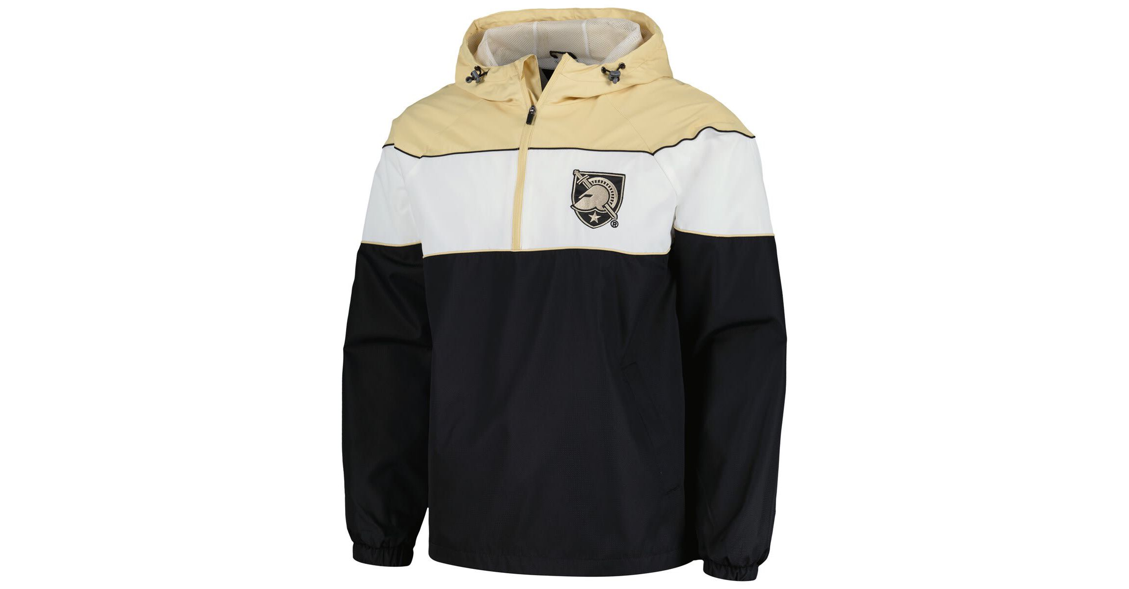 Army Black Knights NCAA Army Knights Center Line Half-Zip Raglan Hoodie Jacket