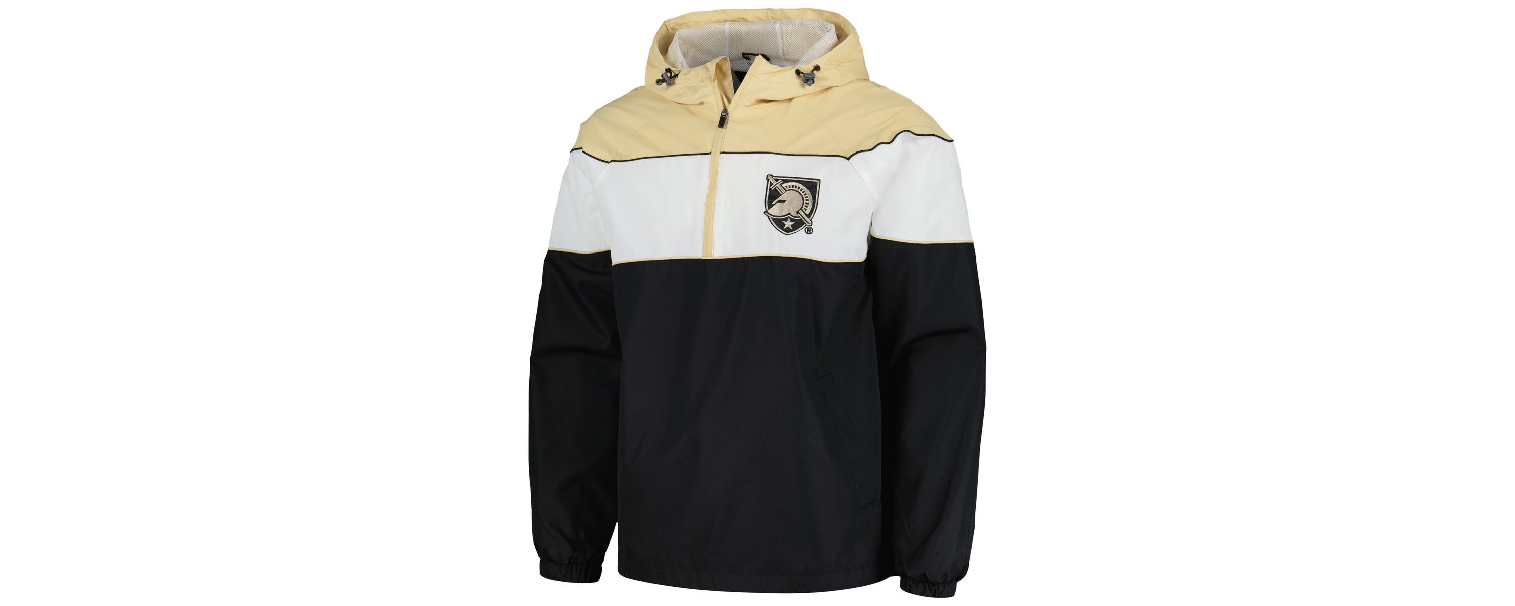 Army Black Knights NCAA Army Knights Center Line Half-Zip Raglan Hoodie Jacket