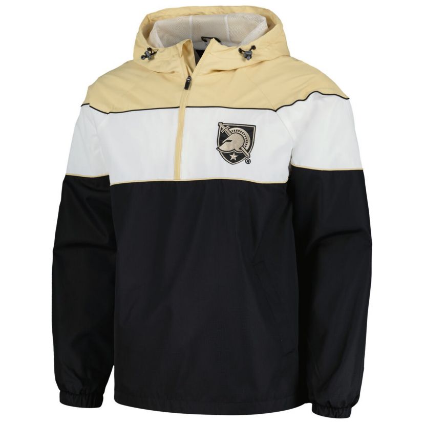 Army Black Knights NCAA Army Knights Center Line Half-Zip Raglan Hoodie Jacket
