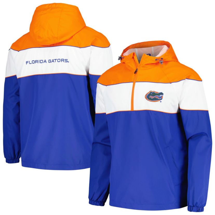 NCAA Florida Gators Center Line Half-Zip Raglan Hoodie Jacket