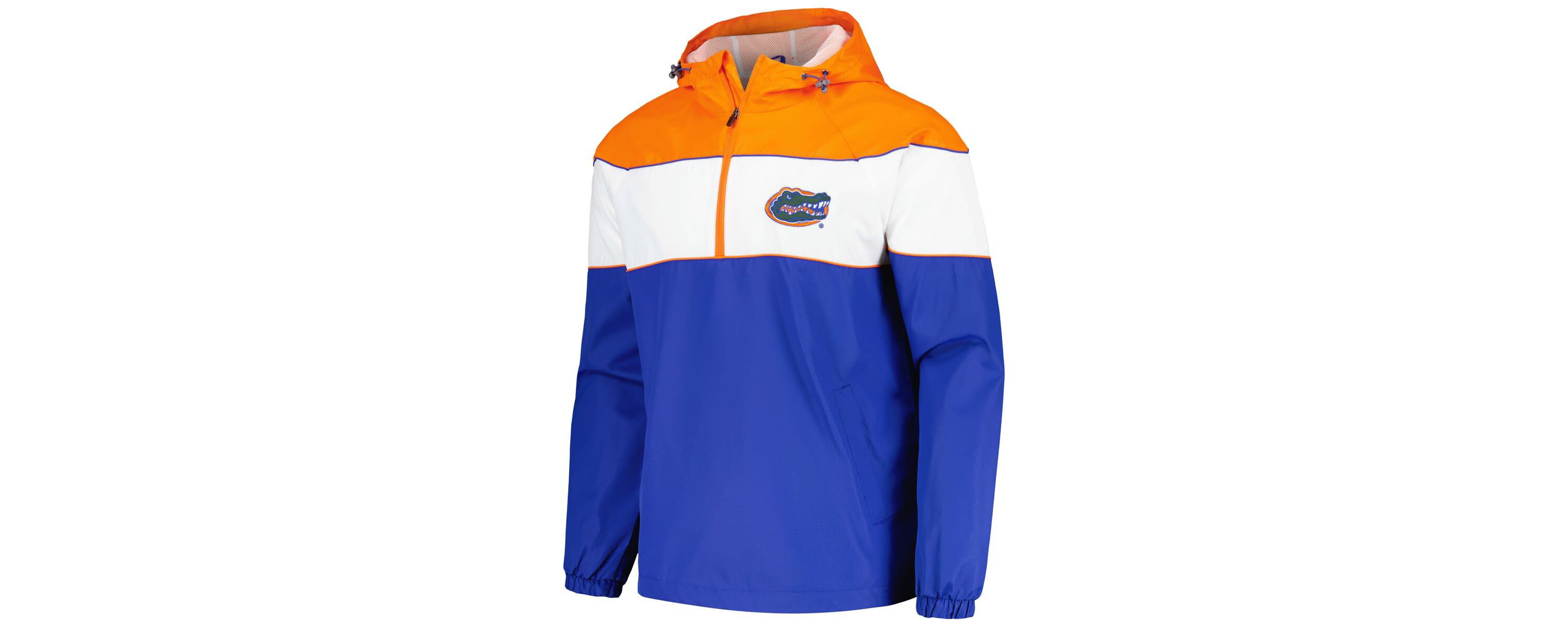 NCAA Florida Gators Center Line Half-Zip Raglan Hoodie Jacket