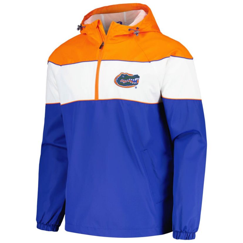 NCAA Florida Gators Center Line Half-Zip Raglan Hoodie Jacket