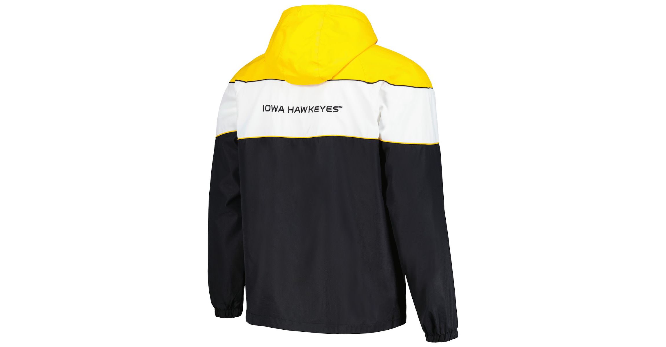 NCAA Iowa Hawkeyes Center Line Half-Zip Raglan Hoodie Jacket