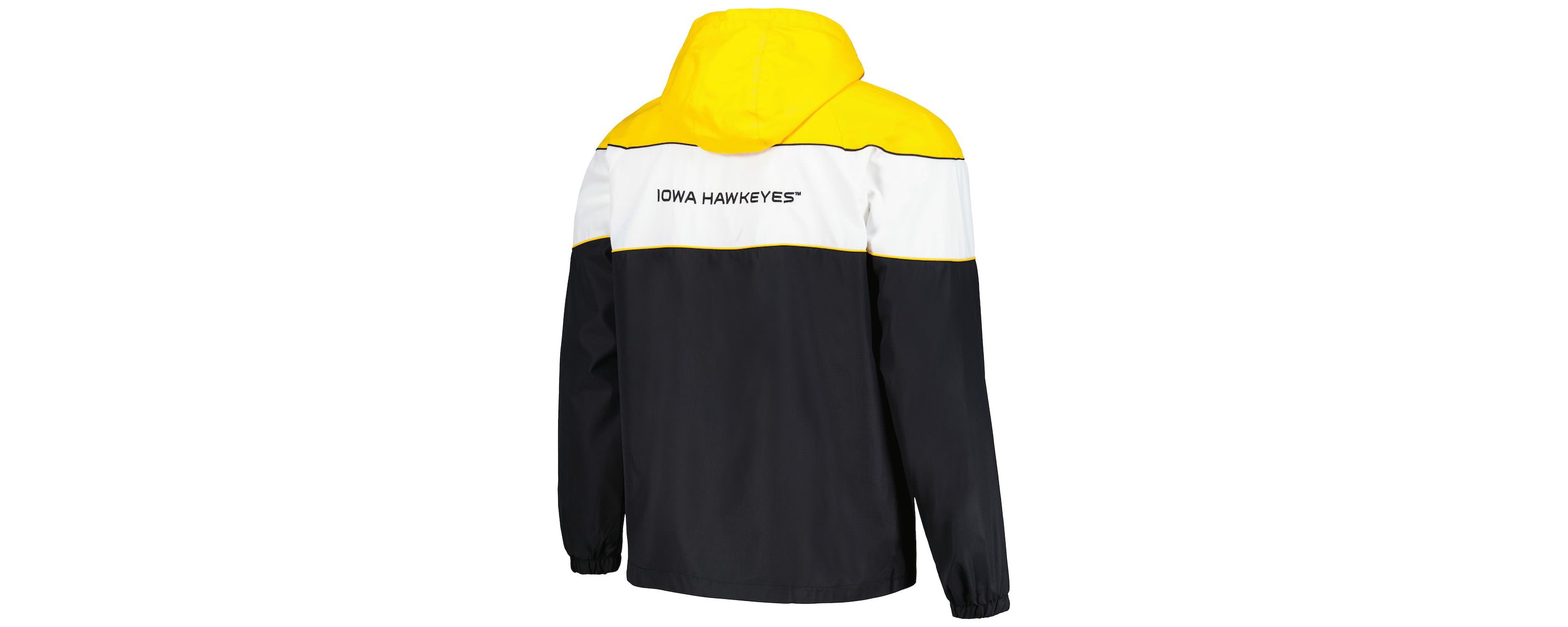 NCAA Iowa Hawkeyes Center Line Half-Zip Raglan Hoodie Jacket