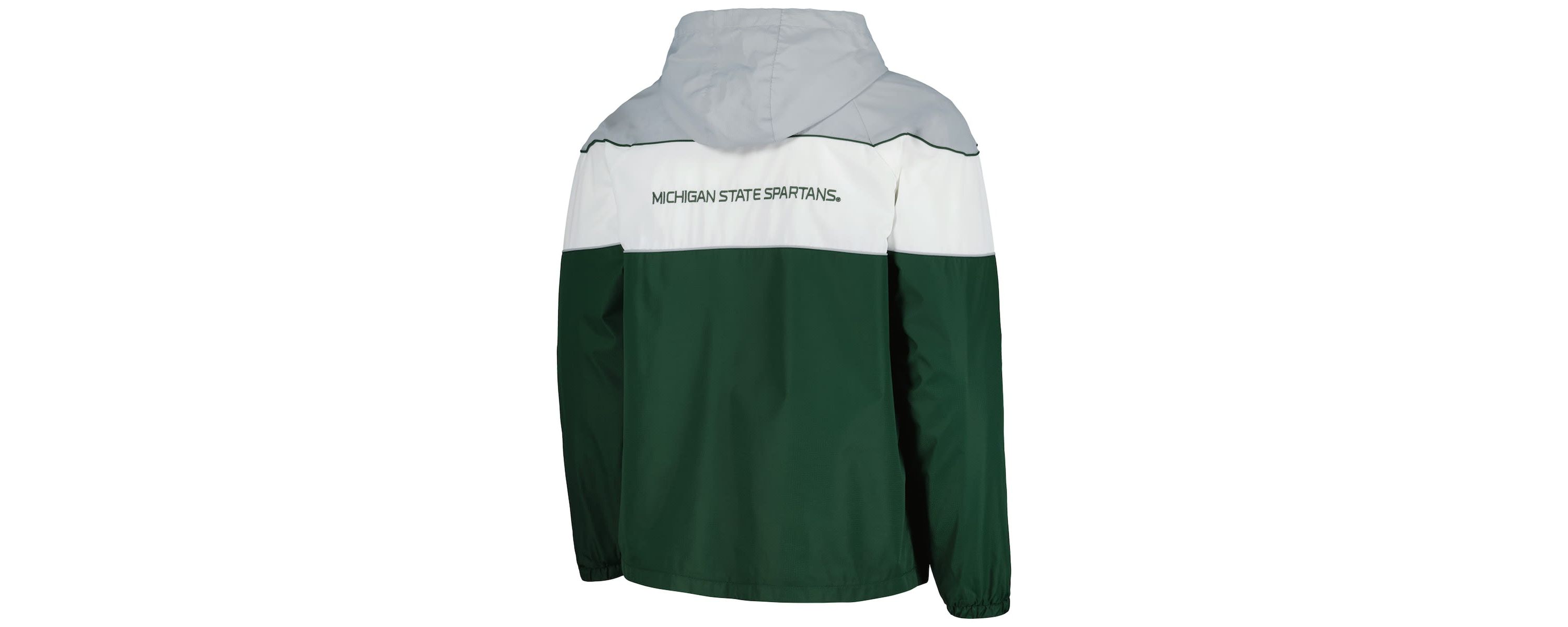 NCAA Michigan State Spartans Center Line Half-Zip Raglan Hoodie Jacket