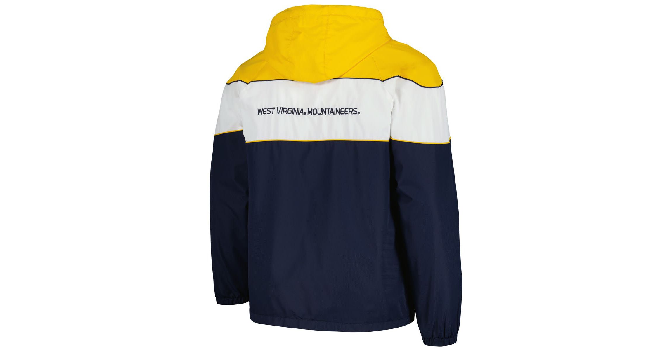 NCAA West Virginia Mountaineers Center Line Half-Zip Raglan Hoodie Jacket