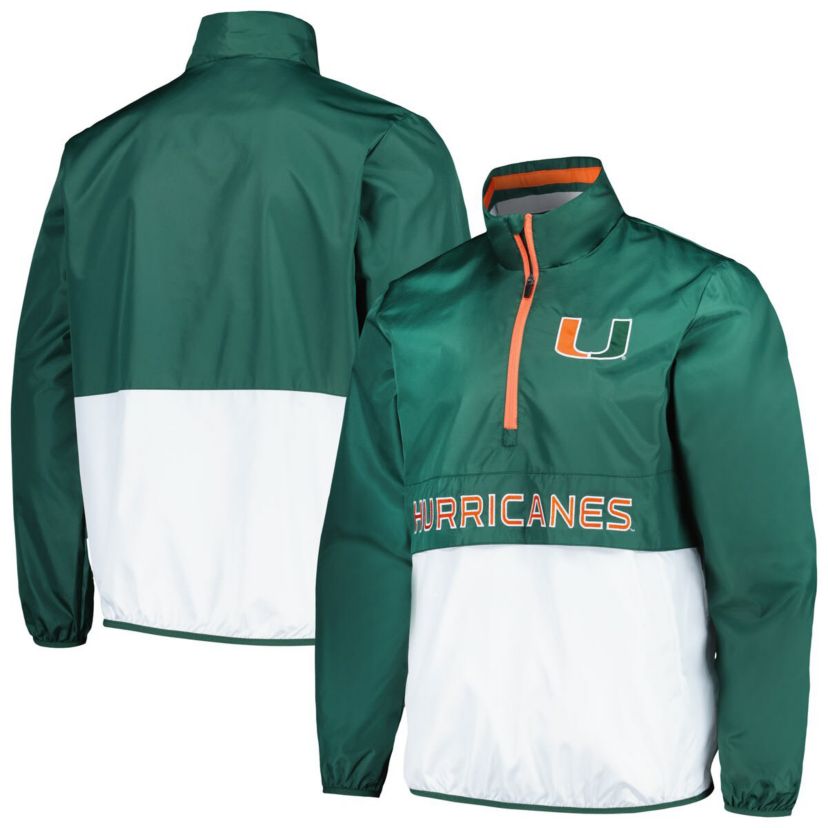 Miami (FL) Hurricanes NCAA Miami Hurricanes Cornerman Half-Zip Top