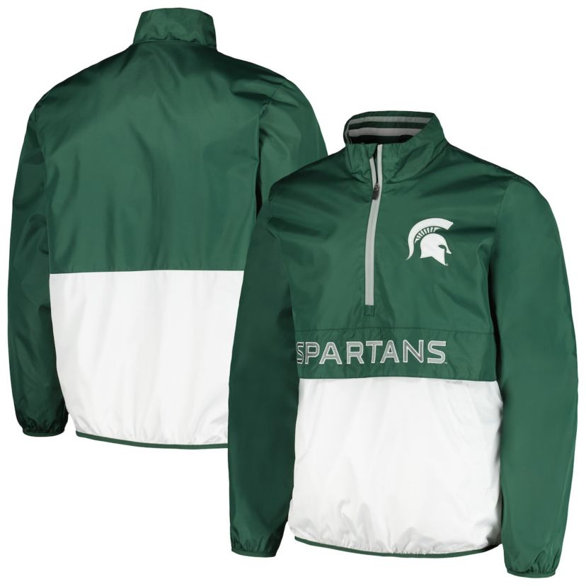 NCAA Michigan State Spartans Cornerman Half-Zip Top