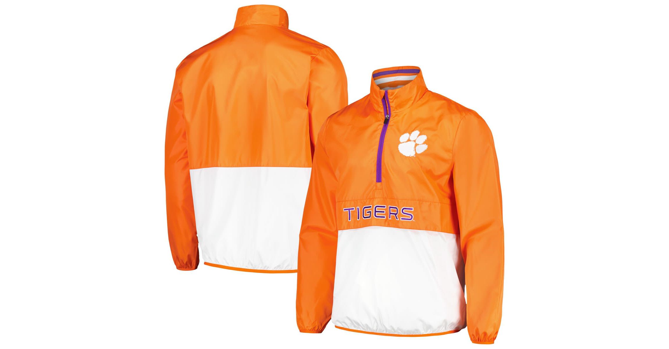 NCAA Clemson Tigers Cornerman Half-Zip Top