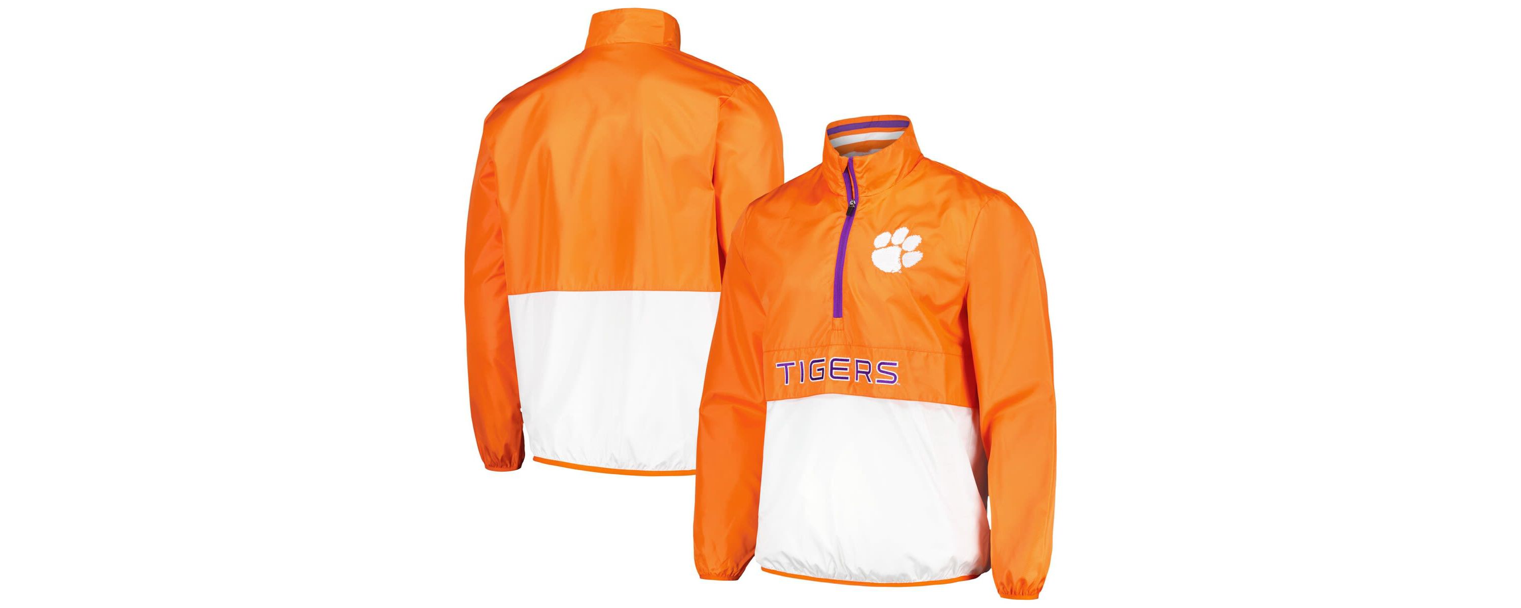 NCAA Clemson Tigers Cornerman Half-Zip Top