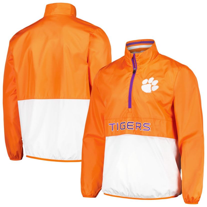NCAA Clemson Tigers Cornerman Half-Zip Top