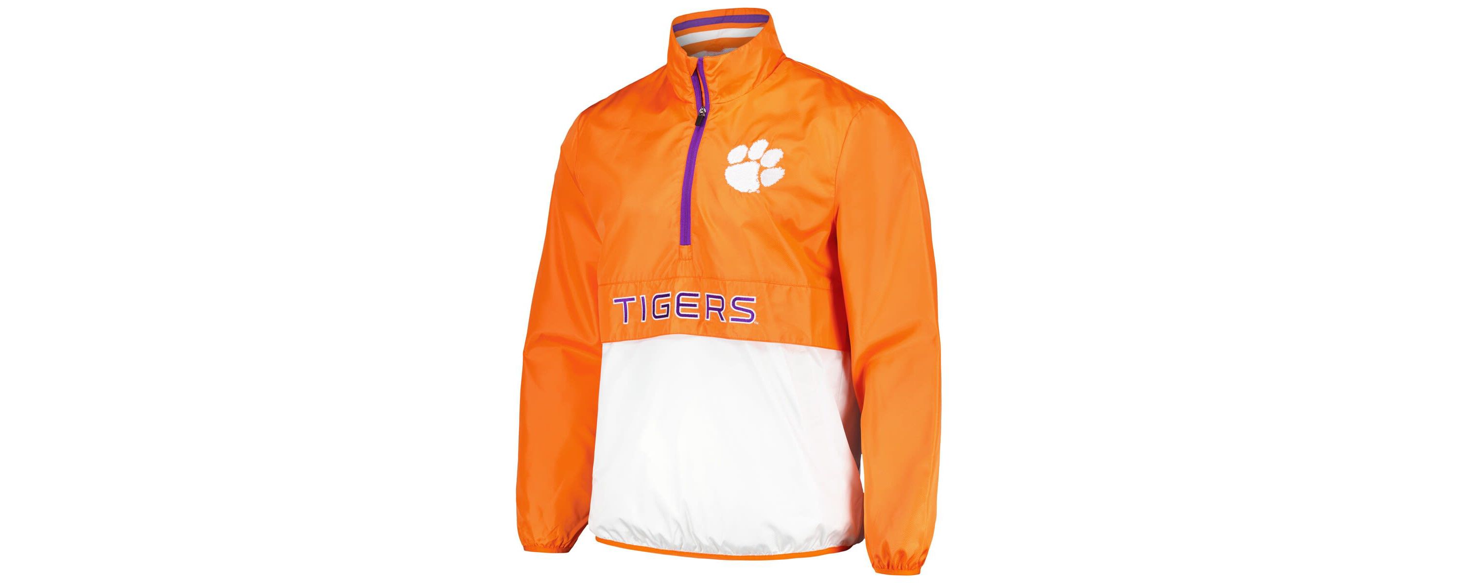 NCAA Clemson Tigers Cornerman Half-Zip Top