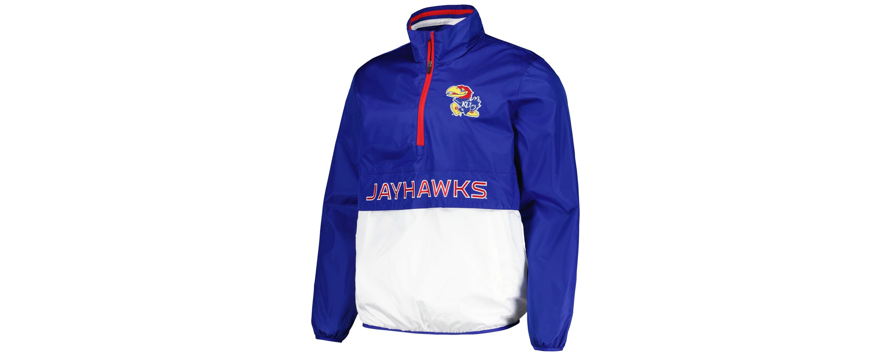 NCAA Kansas Jayhawks Cornerman Half-Zip Top