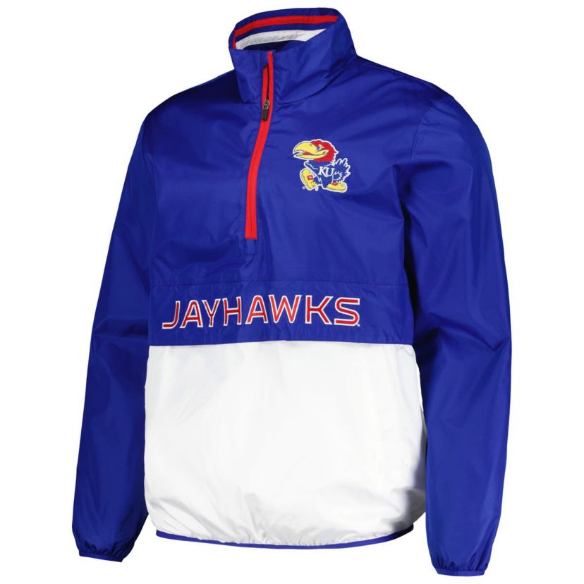 NCAA Kansas Jayhawks Cornerman Half-Zip Top
