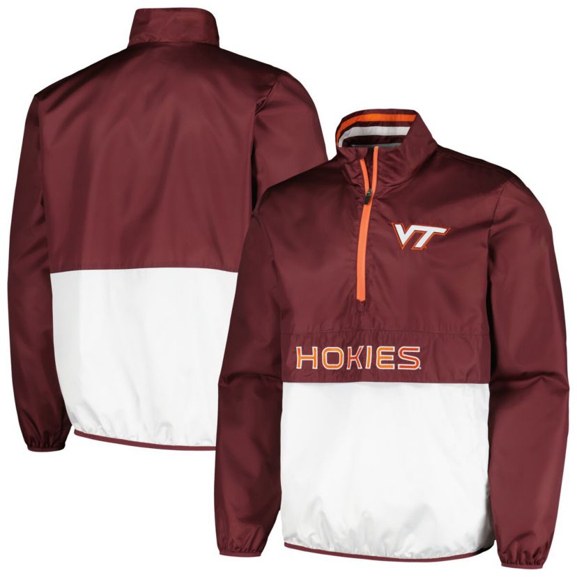 NCAA Virginia Tech Hokies Cornerman Half-Zip Top