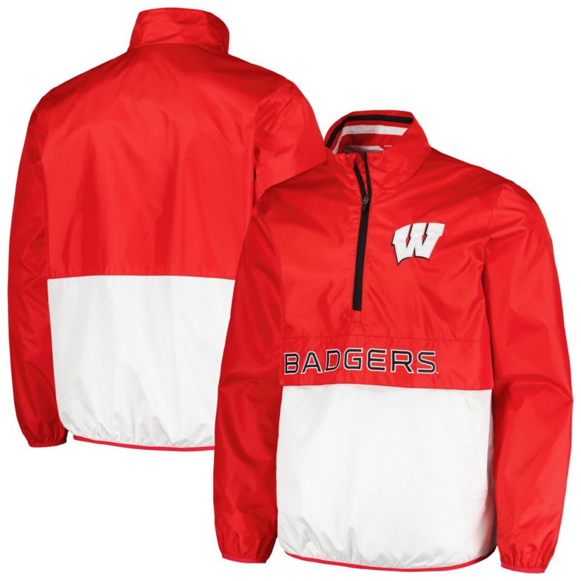 NCAA Wisconsin Badgers Cornerman Half-Zip Top