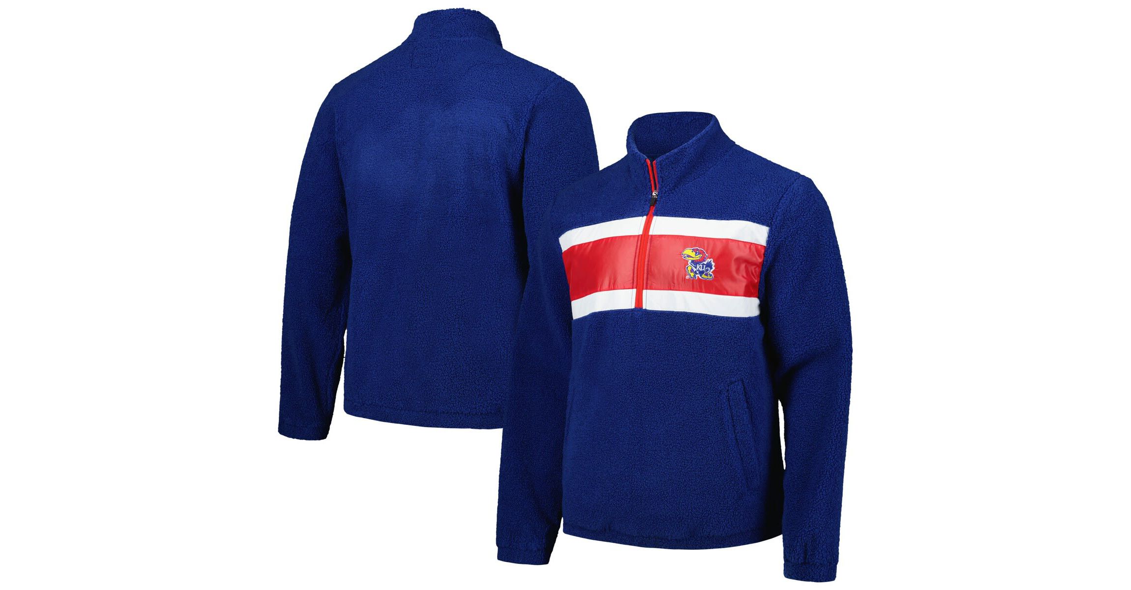 NCAA Kansas Jayhawks Pinch Runner Half-Zip Top
