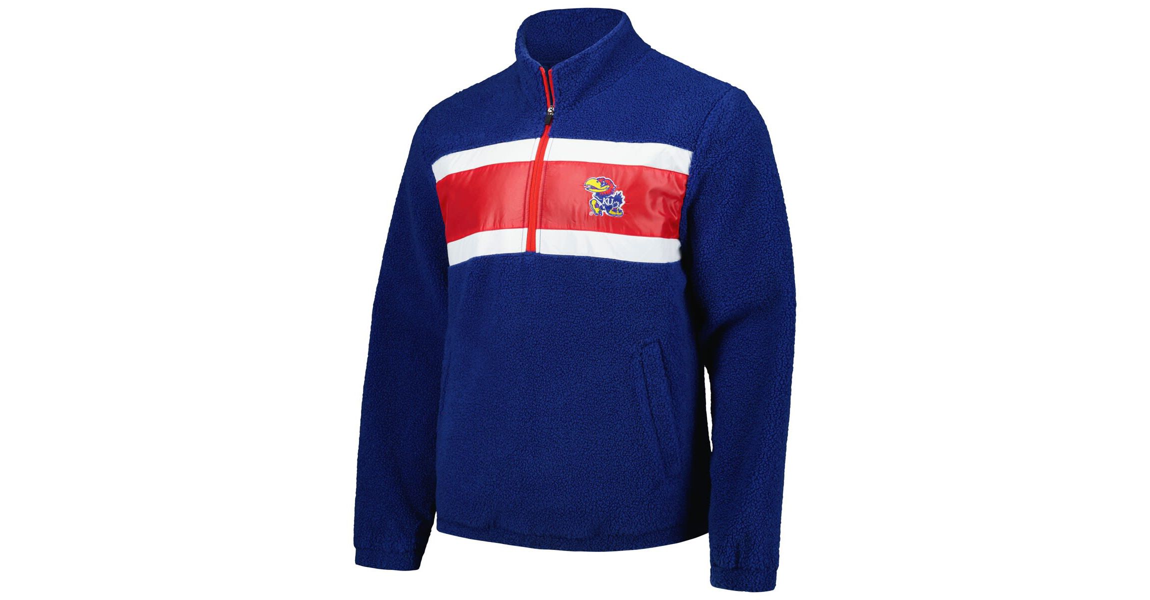 NCAA Kansas Jayhawks Pinch Runner Half-Zip Top