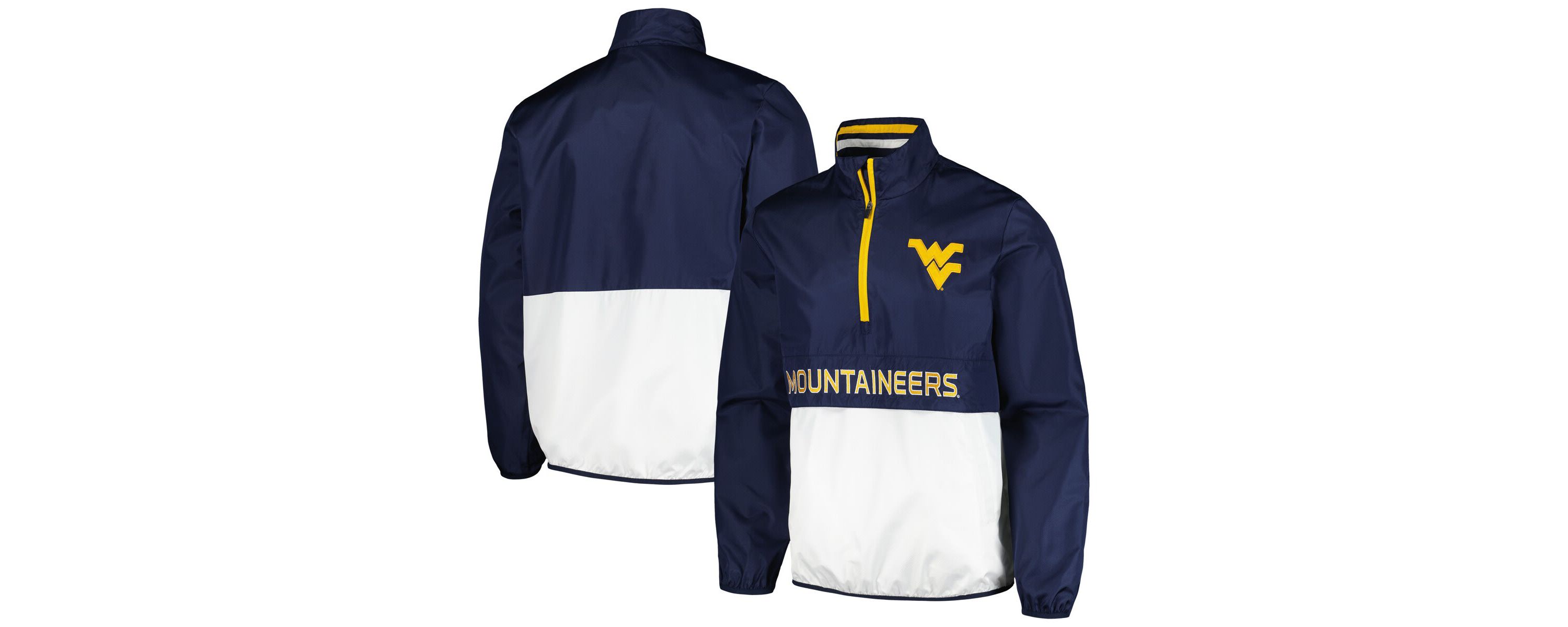 NCAA West Virginia Mountaineers Cornerman Half-Zip Top