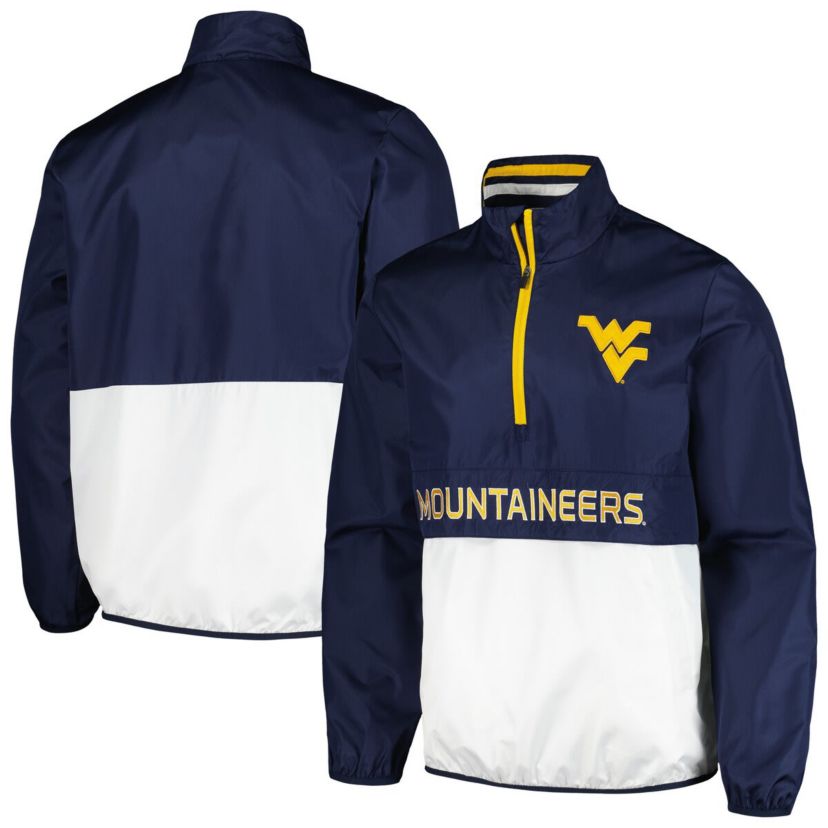 NCAA West Virginia Mountaineers Cornerman Half-Zip Top
