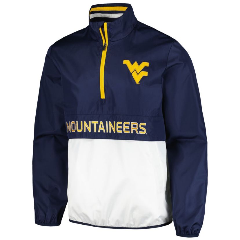 NCAA West Virginia Mountaineers Cornerman Half-Zip Top
