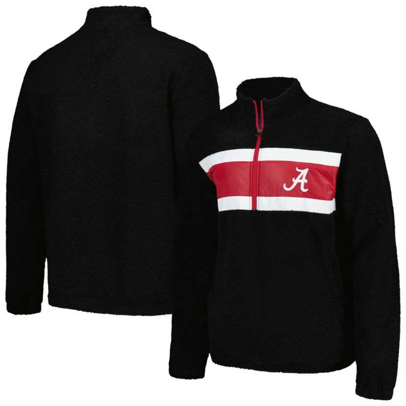 Alabama Crimson Tide NCAA Alabama Tide Pinch Runner Half-Zip Top