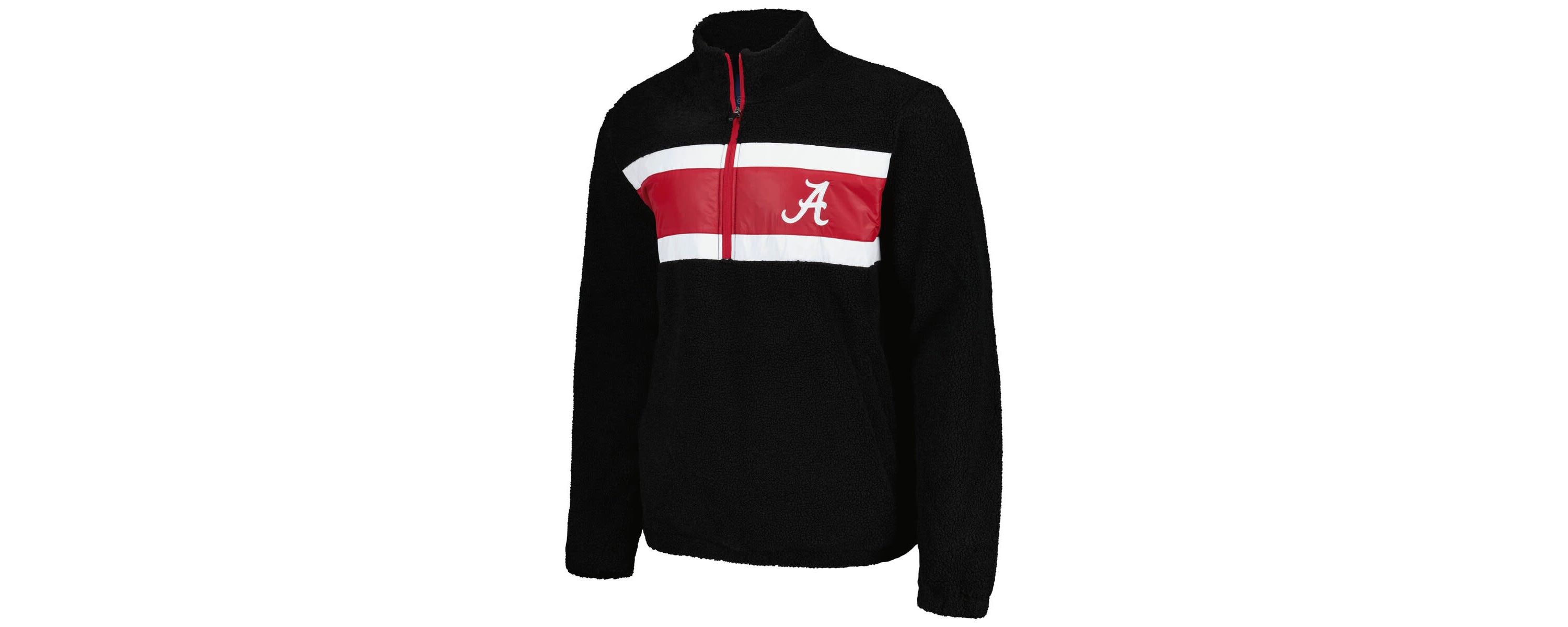 Alabama Crimson Tide NCAA Alabama Tide Pinch Runner Half-Zip Top