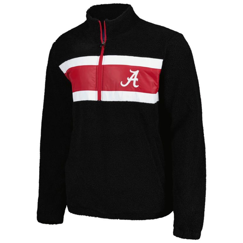 Alabama Crimson Tide NCAA Alabama Tide Pinch Runner Half-Zip Top