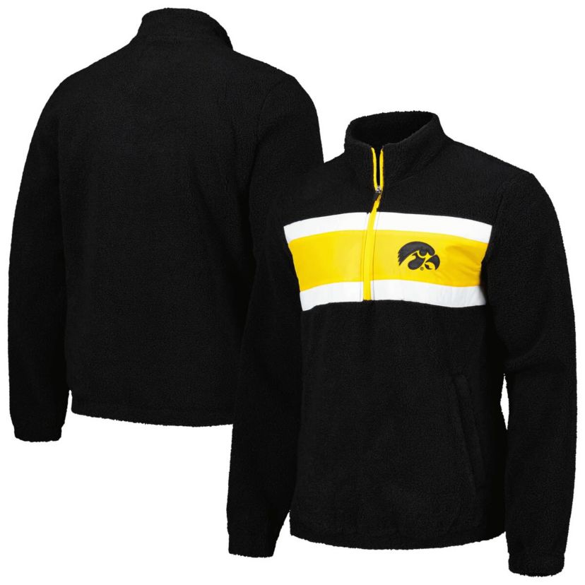 NCAA Iowa Hawkeyes Pinch Runner Half-Zip Top