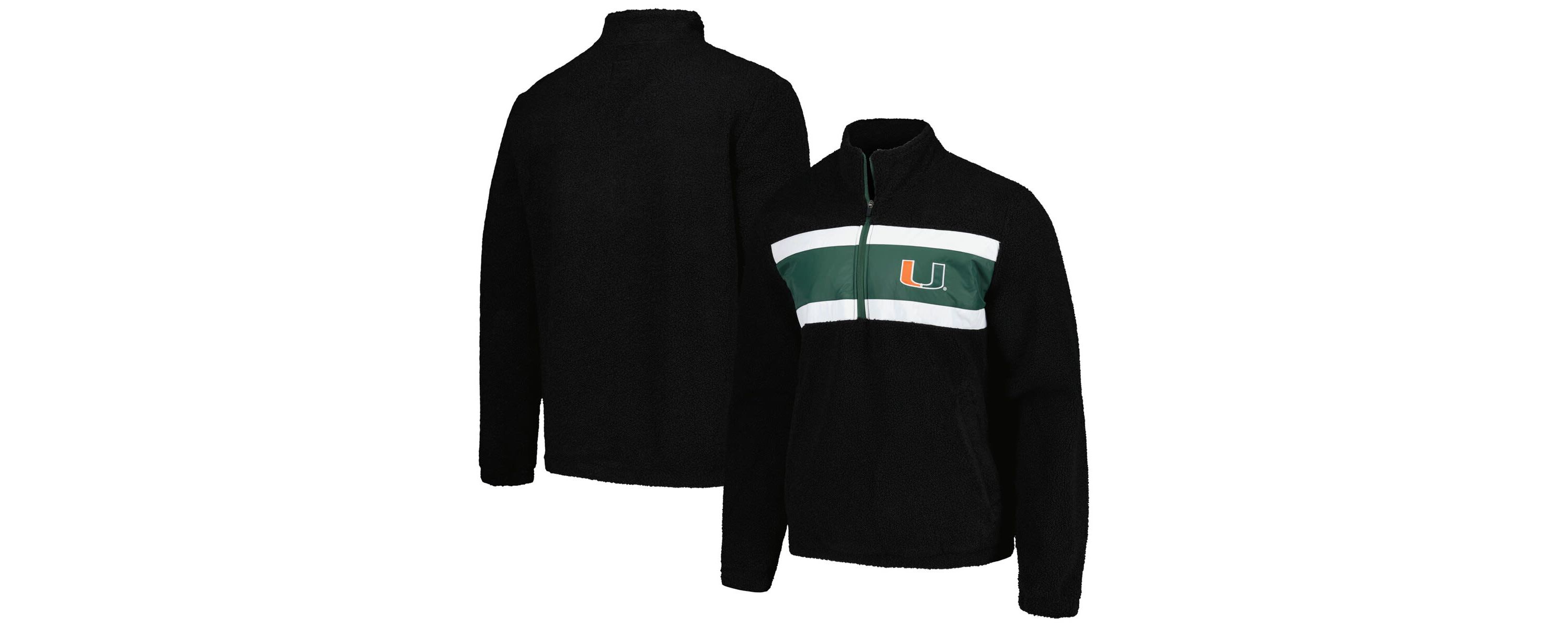 Miami (FL) Hurricanes NCAA Miami Hurricanes Pinch Runner Half-Zip Top