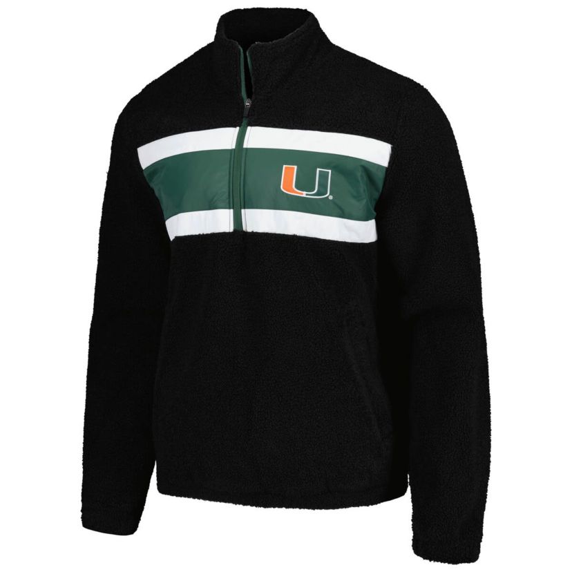 Miami (FL) Hurricanes NCAA Miami Hurricanes Pinch Runner Half-Zip Top