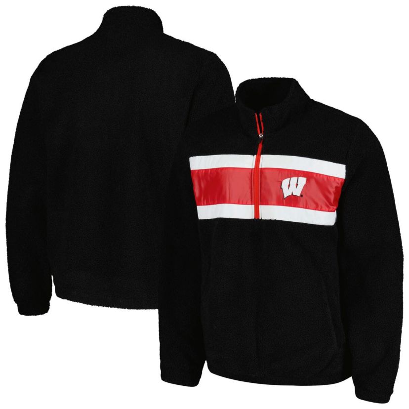 NCAA Wisconsin Badgers Pinch Runner Half-Zip Top
