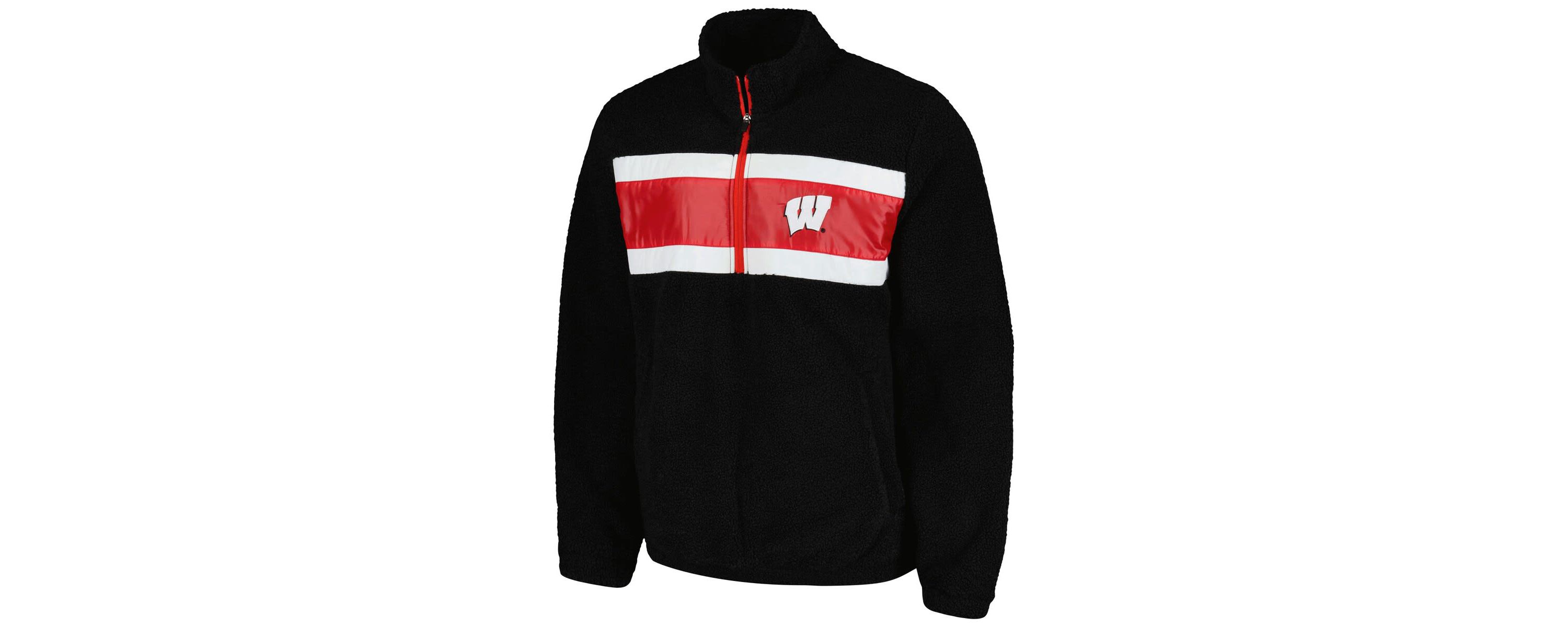 NCAA Wisconsin Badgers Pinch Runner Half-Zip Top