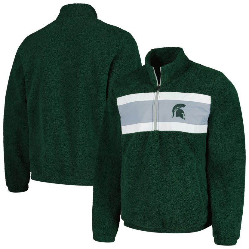 NCAA Michigan State Spartans Pinch Runner Half-Zip Top